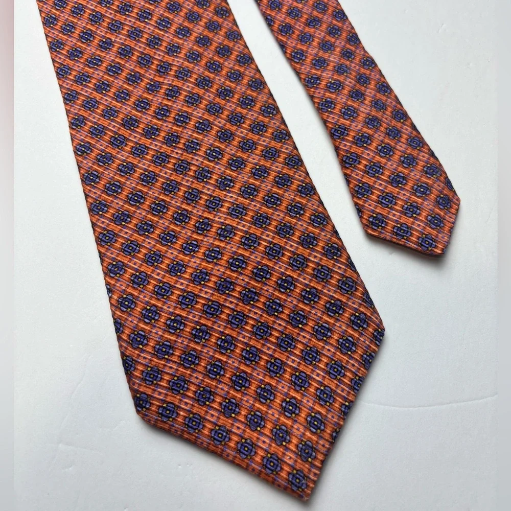 Dion Signature Italian silk‎ floral tie